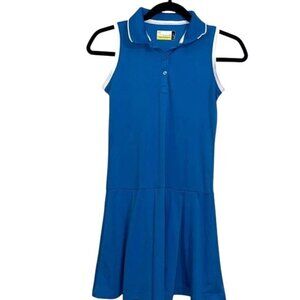 Nicklaus EcoChoice Blue Sleeveless Polo Dress L 14-16